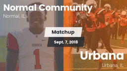 Matchup: Normal Community vs. Urbana  2018