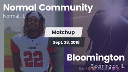 Matchup: Normal Community vs. Bloomington  2018
