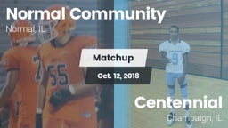 Matchup: Normal Community vs. Centennial  2018