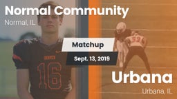 Matchup: Normal Community vs. Urbana  2019