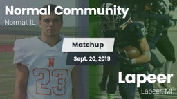 Matchup: Normal Community vs. Lapeer   2019