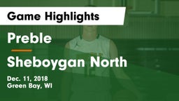Preble  vs Sheboygan North  Game Highlights - Dec. 11, 2018