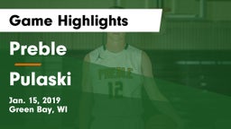 Preble  vs Pulaski  Game Highlights - Jan. 15, 2019