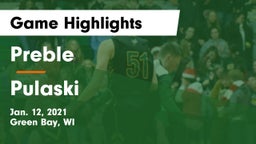 Preble  vs Pulaski  Game Highlights - Jan. 12, 2021