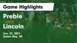 Preble  vs Lincoln  Game Highlights - Jan. 22, 2021