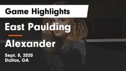 East Paulding  vs Alexander  Game Highlights - Sept. 8, 2020