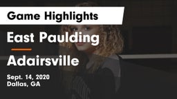 East Paulding  vs Adairsville  Game Highlights - Sept. 14, 2020