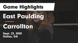 East Paulding  vs Carrollton  Game Highlights - Sept. 22, 2020