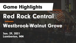 Red Rock Central  vs Westbrook-Walnut Grove  Game Highlights - Jan. 29, 2021