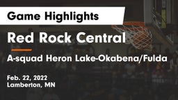Red Rock Central  vs A-squad Heron Lake-Okabena/Fulda Game Highlights - Feb. 22, 2022