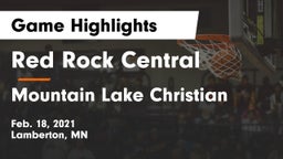 Red Rock Central  vs Mountain Lake Christian Game Highlights - Feb. 18, 2021