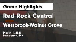Red Rock Central  vs Westbrook-Walnut Grove  Game Highlights - March 1, 2021