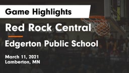 Red Rock Central  vs Edgerton Public School Game Highlights - March 11, 2021