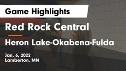 Red Rock Central  vs Heron Lake-Okabena-Fulda Game Highlights - Jan. 6, 2022