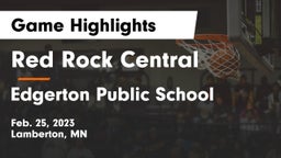 Red Rock Central  vs Edgerton Public School Game Highlights - Feb. 25, 2023