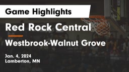Red Rock Central  vs Westbrook-Walnut Grove  Game Highlights - Jan. 4, 2024