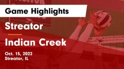 Streator  vs Indian Creek Game Highlights - Oct. 15, 2022