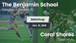 Matchup: The Benjamin School vs. Coral Shores  2016