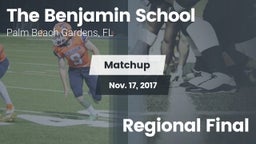 Matchup: The Benjamin School vs. Regional Final 2017