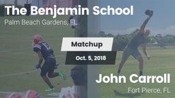Matchup: The Benjamin School vs. John Carroll  2018