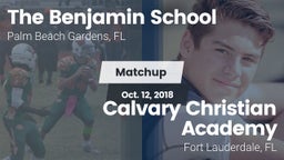 Matchup: The Benjamin School vs. Calvary Christian Academy 2018