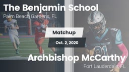 Matchup: The Benjamin School vs. Archbishop McCarthy  2020
