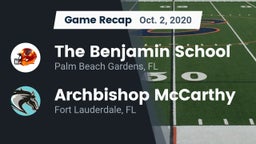 Recap: The Benjamin School vs. Archbishop McCarthy  2020