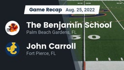 Recap: The Benjamin School vs. John Carroll  2022