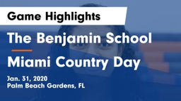 The Benjamin School vs Miami Country Day  Game Highlights - Jan. 31, 2020