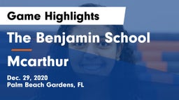 The Benjamin School vs Mcarthur Game Highlights - Dec. 29, 2020