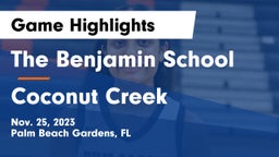 The Benjamin School vs Coconut Creek Game Highlights - Nov. 25, 2023