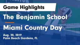 The Benjamin School vs Miami Country Day  Game Highlights - Aug. 20, 2019