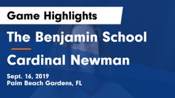The Benjamin School vs Cardinal Newman   Game Highlights - Sept. 16, 2019