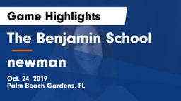 The Benjamin School vs newman Game Highlights - Oct. 24, 2019