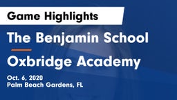 The Benjamin School vs Oxbridge Academy Game Highlights - Oct. 6, 2020