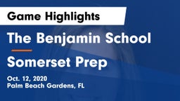 The Benjamin School vs Somerset Prep  Game Highlights - Oct. 12, 2020