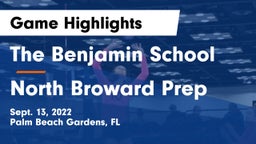 The Benjamin School vs North Broward Prep  Game Highlights - Sept. 13, 2022