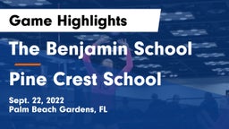 The Benjamin School vs Pine Crest School Game Highlights - Sept. 22, 2022