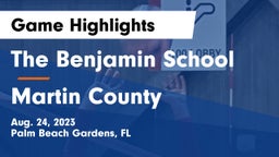The Benjamin School vs Martin County  Game Highlights - Aug. 24, 2023