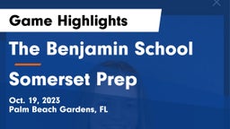 The Benjamin School vs Somerset Prep Game Highlights - Oct. 19, 2023