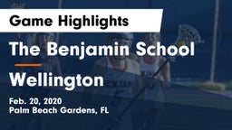 The Benjamin School vs Wellington  Game Highlights - Feb. 20, 2020