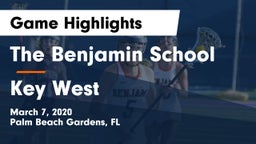 The Benjamin School vs Key West  Game Highlights - March 7, 2020