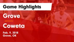 Grove  vs Coweta  Game Highlights - Feb. 9, 2018