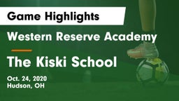 Western Reserve Academy vs The Kiski School Game Highlights - Oct. 24, 2020