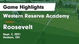 Western Reserve Academy vs Roosevelt  Game Highlights - Sept. 2, 2021