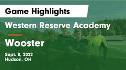 Western Reserve Academy vs Wooster  Game Highlights - Sept. 8, 2022