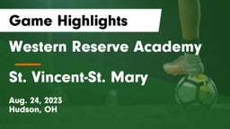 Western Reserve Academy vs St. Vincent-St. Mary  Game Highlights - Aug. 24, 2023