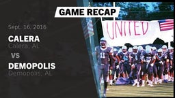 Recap: Calera  vs. Demopolis  2016