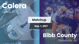 Matchup: Calera  vs. Bibb County  2017