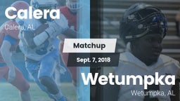 Matchup: Calera  vs. Wetumpka  2018